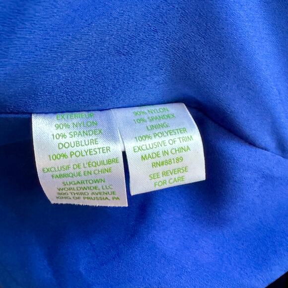 Lilly Pulitzer Achelle Dress In True Blue Mystical Knotty Lace Brass Sea Shells - Picture 7 of 9